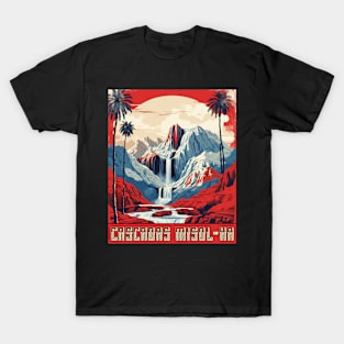 Cascadas Misolha Mexico Vintage Poster Tourism T-Shirt